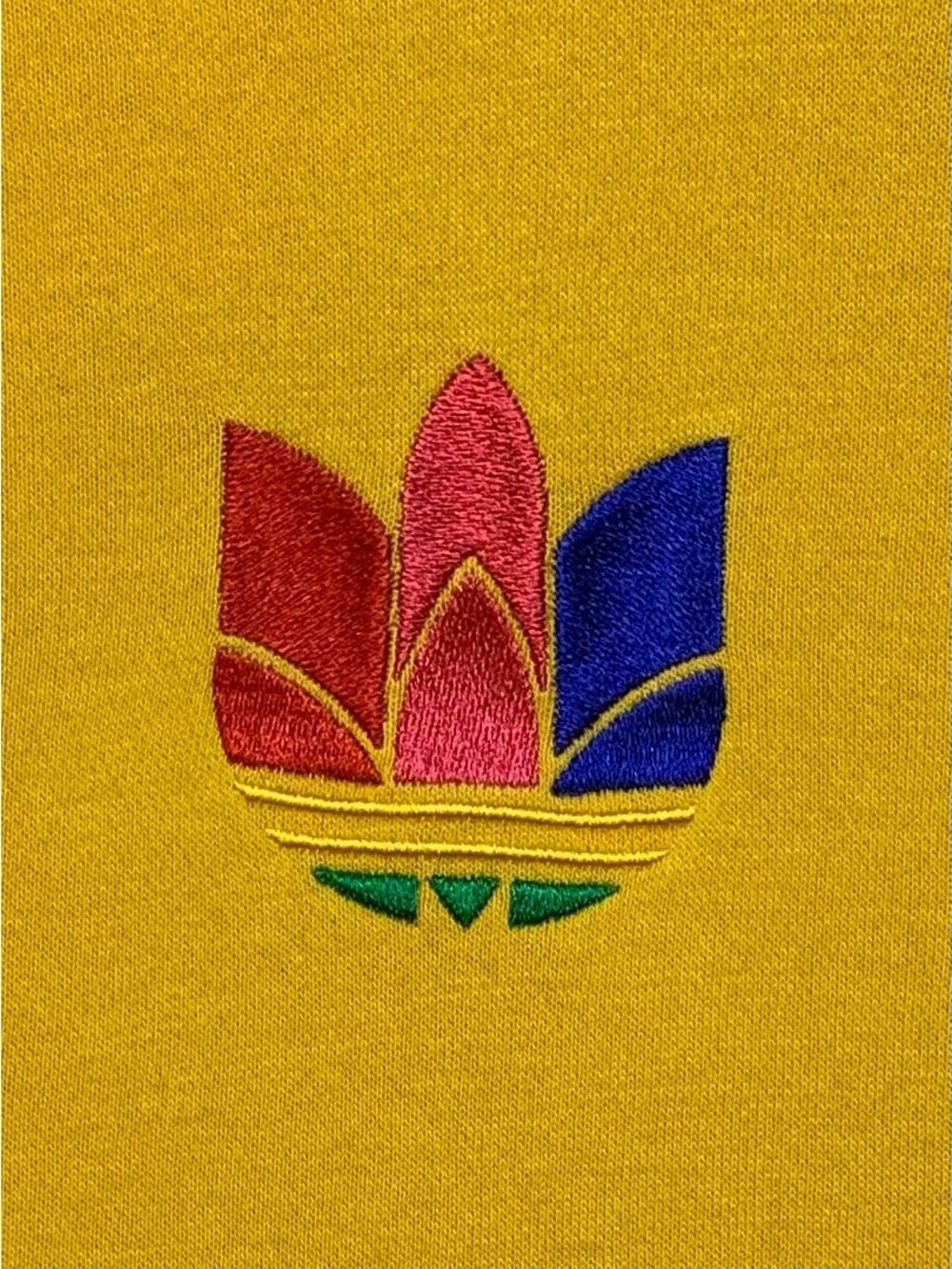 adidas Originals 3-D Trefoil Graphic Sweat Hoodie in “Active Gold” - Picture 6 of 12